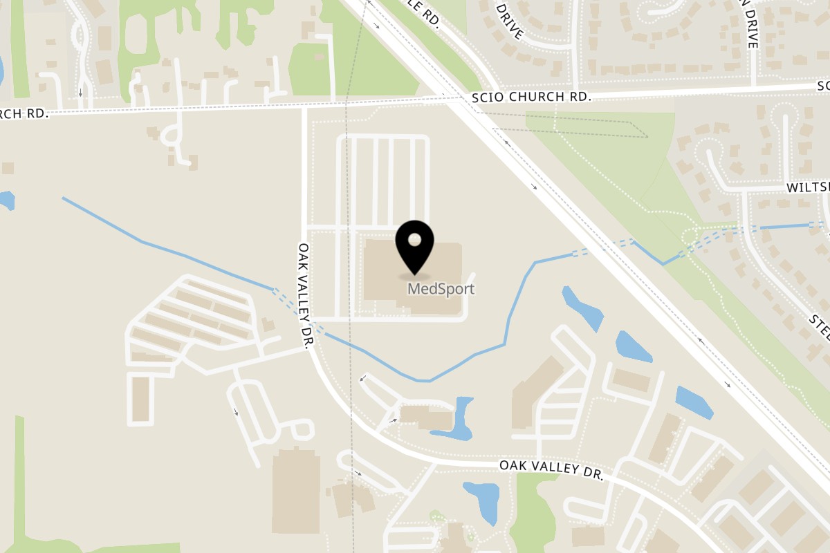 Map showing the location of CD Top Shelf Ann Arbor on 2121 Oak Valley Dr in Ann Arbor