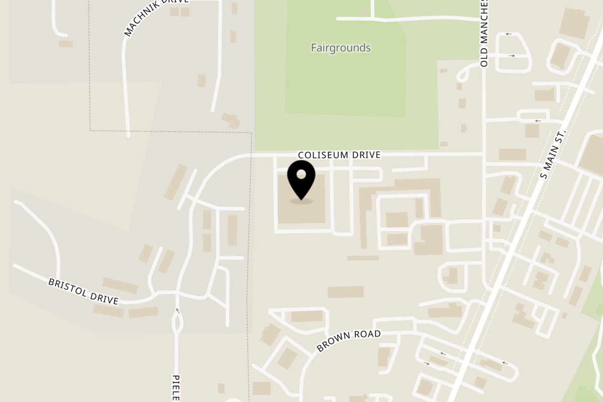 Map showing the location of CD Top Shelf Chelsea on 501 Coliseum Dr in Chelsea