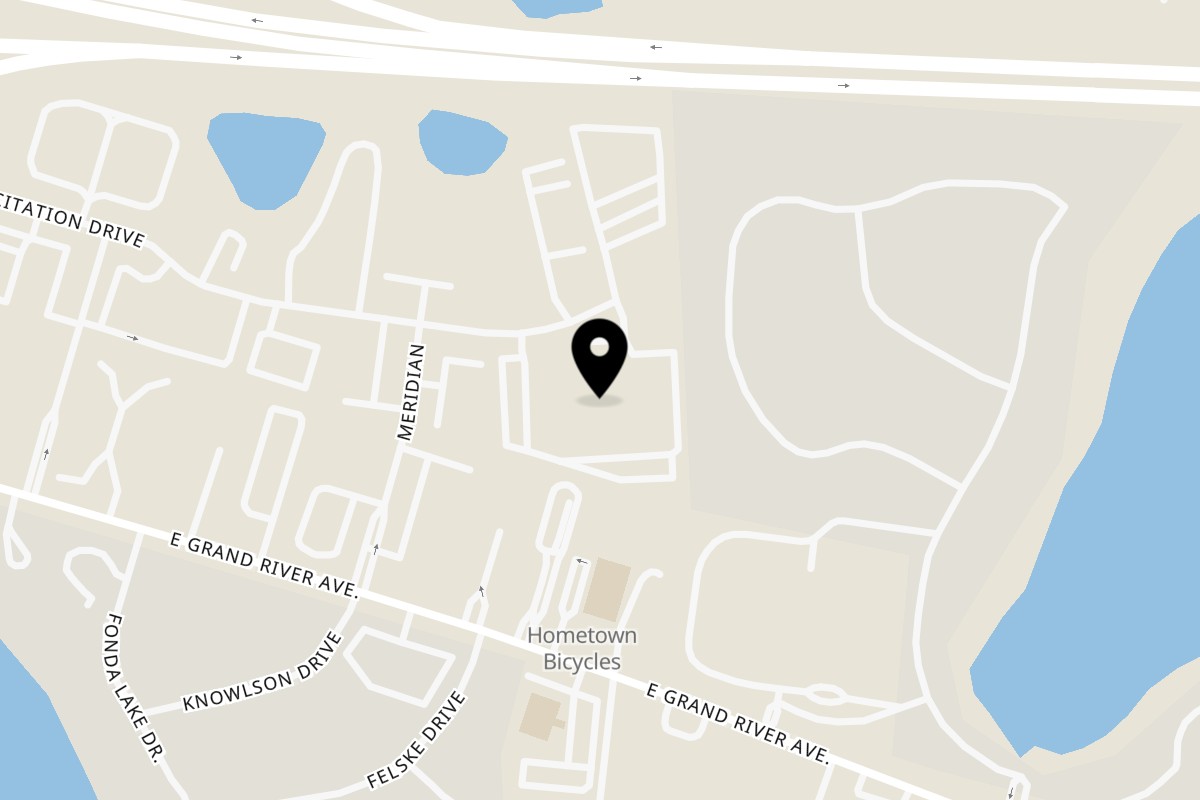 Map showing the location of CD Top Shelf Brighton on 10540 Citation Dr in Brighton